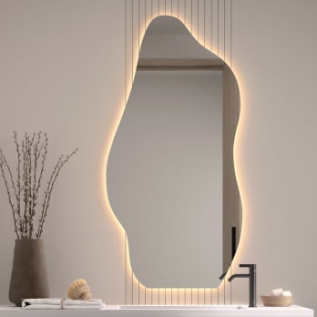 Espejo de baño con luz LED Bruntec Nature