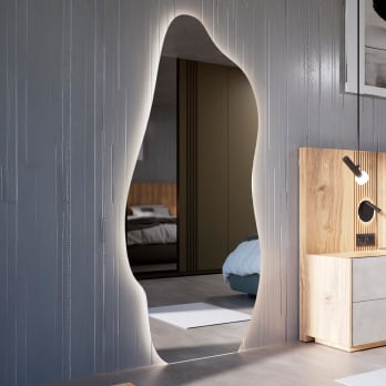 Espejo de baño con luz LED Bruntec Nature