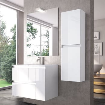 Mueble de baño fondo reducido 37.5 cm Neos Campoaras 2 cajones