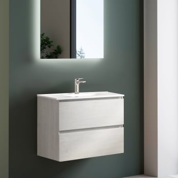 Conjunto mueble de baño fondo reducido 39 cm Bruntec Roma