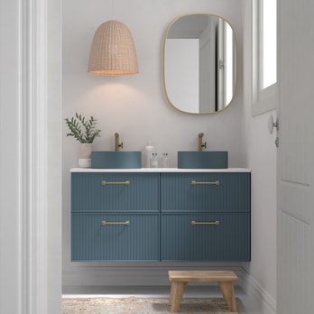 Mueble de baño con encimera de Microtec de Avila Dos Blanca