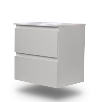 Conjunto de mueble de baño pequeño Bruntec Nivo 2 cajones suspendido