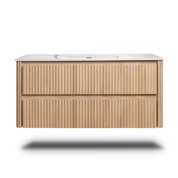 Conjunto de mueble de baño con lavabo encastrado Bruntec Baviera