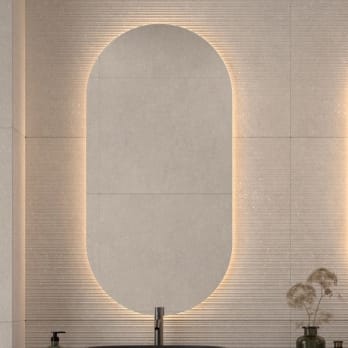 Espejo de baño con luz LED Bruntec Delta
