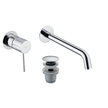 Pack grifo de lavabo empotrado Génova Imex + Válvula click-clack