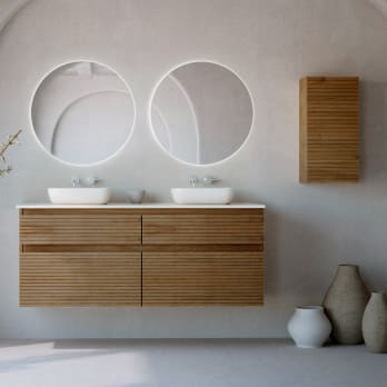 Mueble de baño con encimera de solid surface Bruntec Alpes 9
