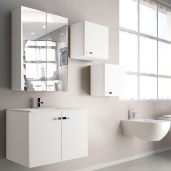 Mueble de baño con lavabo Espacio L olmo 60x35 cm