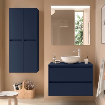Mueble de baño con encimera de madera Salgar Noja