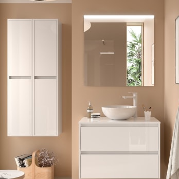 Mueble de baño con encimera de madera Salgar Noja