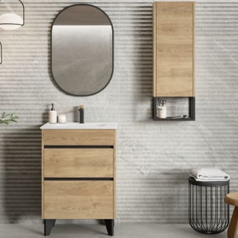 Conjunto mueble de baño fondo reducido 41cm Coycama Berna