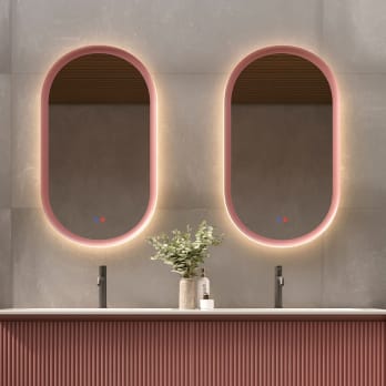 Espejo de baño con luz LED Ledimex Milano