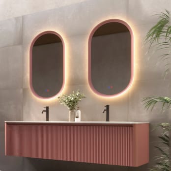 Espejo de baño con luz LED Ledimex Milano