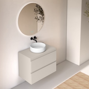 Mueble de baño con encimera de madera Bruntec Roma