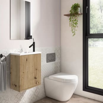 Conjunto completo mueble de baño de fondo reducido 22 cm Visobath Loft