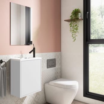 Conjunto completo mueble de baño de fondo reducido 22 cm Visobath Loft