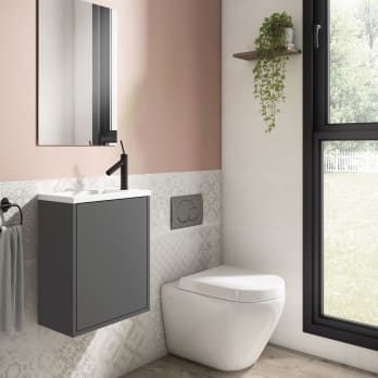 Conjunto completo mueble de baño de fondo reducido 22 cm Visobath Loft