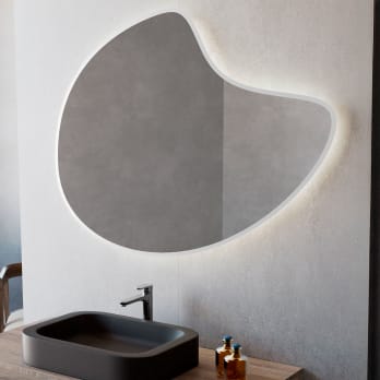 Espejo de baño con luz LED Bruntec Flow