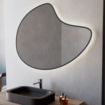 Espejo de baño con luz LED Bruntec Flow
