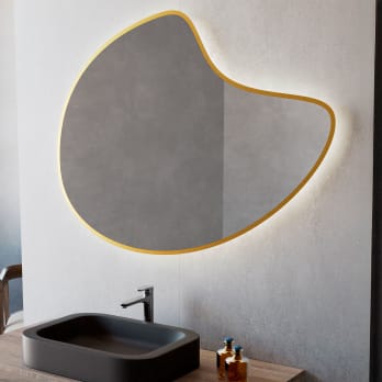Espejo de baño con luz LED Bruntec Flow