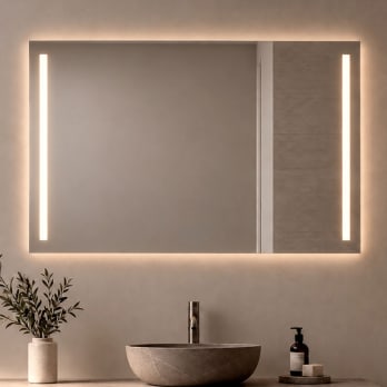 Espejo de baño con luz LED Bruntec Liberty
