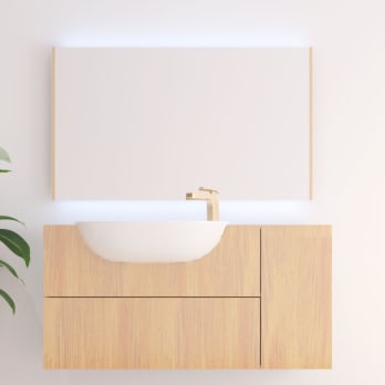 Espejo de baño con luz LED Bruntec Sire