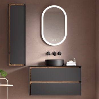 Mueble de baño con encimera de madera Visobath Índico