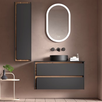 Mueble de baño con encimera de madera Viso Indico