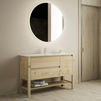 Conjunto de mueble de baño de madera maciza Bruntec Laponia
