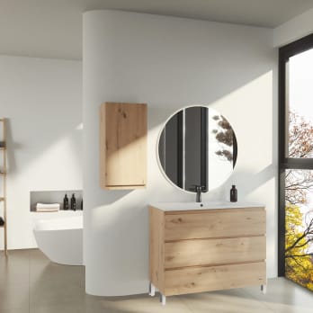 Mueble de baño color madera Bruntec Vilma