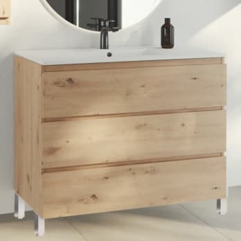 Mueble de baño color madera Bruntec Vilma