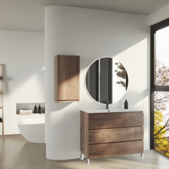 Mueble de baño color madera Bruntec Vilma