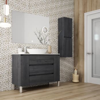 Mueble de baño con encimera de madera Campoaras Kloe