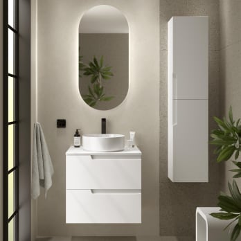 Mueble de baño con encimera del mismo color del mueble Salgar Vima