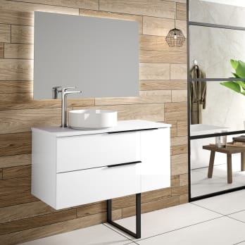 Mueble de baño con encimera de Solid Surface Bruntec Coban