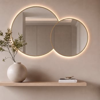Espejo de baño con luz LED Bruntec Solaris