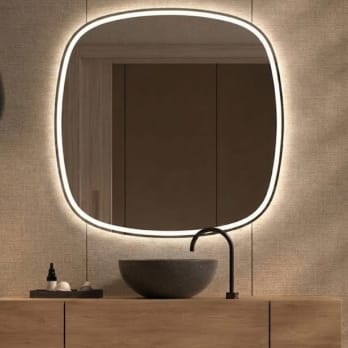 Espejo de baño con luz LED Bruntec Leda