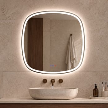 Espejo de baño con luz LED Bruntec Leda