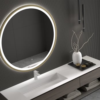 Espejo de baño con luz LED Eurobath Maldivas