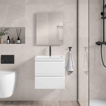 Conjunto mueble de baño fondo reducido 40 cm Visobath Lagos