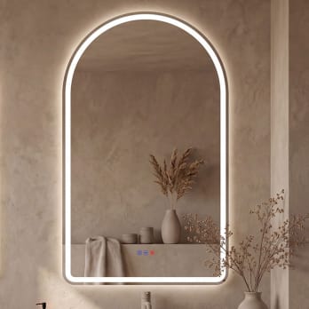 Espejo de baño con luz LED Bruntec Camelot