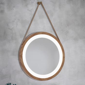 Espejo de baño con luz LED Bruntec Bamboo