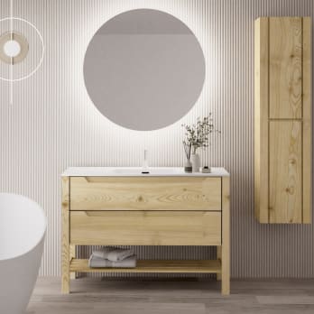 Conjunto de mueble de baño de madera maciza Bruntec Laponia