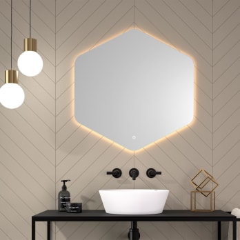 Espejo de baño con luz LED de Eurobath, Azores