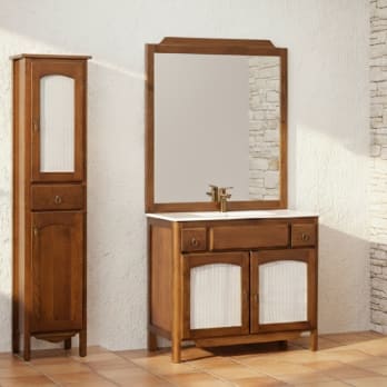 Conjunto mueble de baño rústico Bruntec  Córdoba