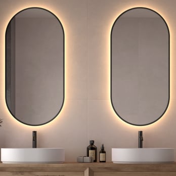 Espejo de baño con luz LED Bruntec Portia