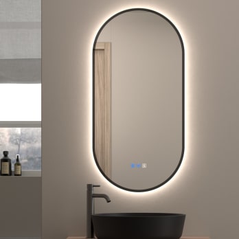 Espejo de baño con luz LED Bruntec Portia