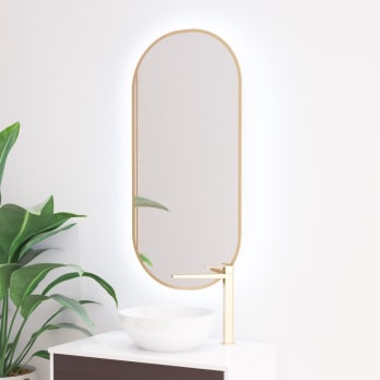Espejo de baño con luz LED Bruntec Portia