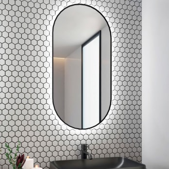 Espejo de baño con luz LED Bruntec Portia