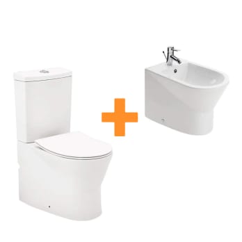 Pack inodoro + bide Unisan Sanindusa Urb.y