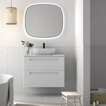 Mueble de baño con encimera de piedra compacta Avila Dos Paris